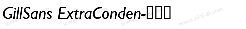 GillSans ExtraConden字体转换